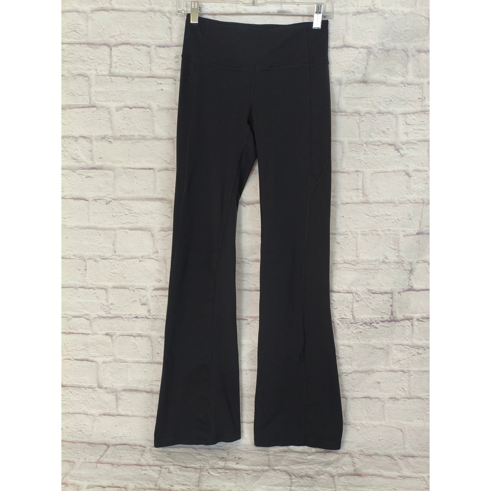 Athleta Black High Rise Flare Bootcut Yoga Pants Small Athleisure Fitness